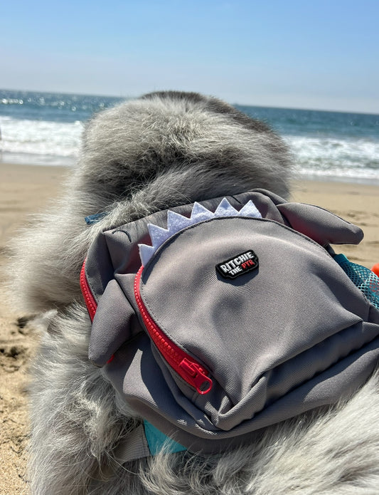 Shark Backpack HARNESS medium to large dogs