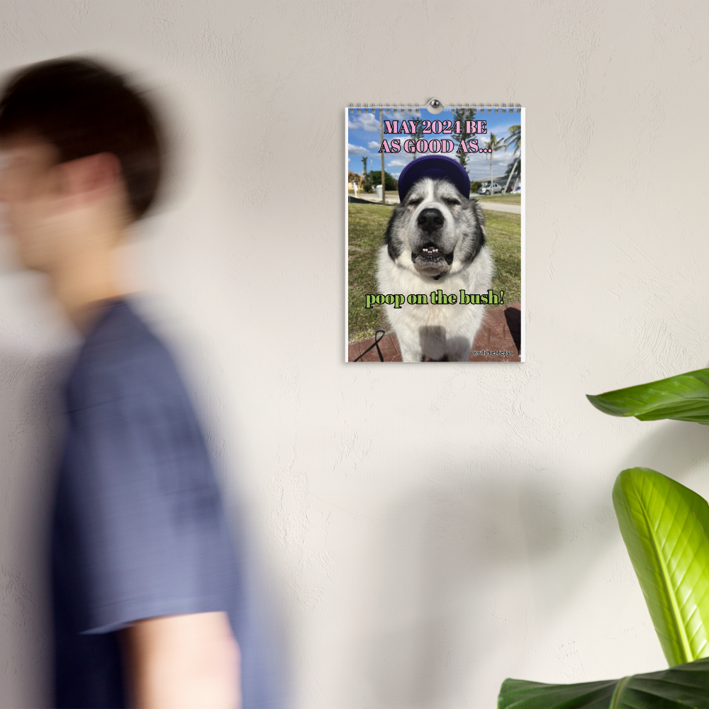 Poop on the bush Wall calendar (2024)